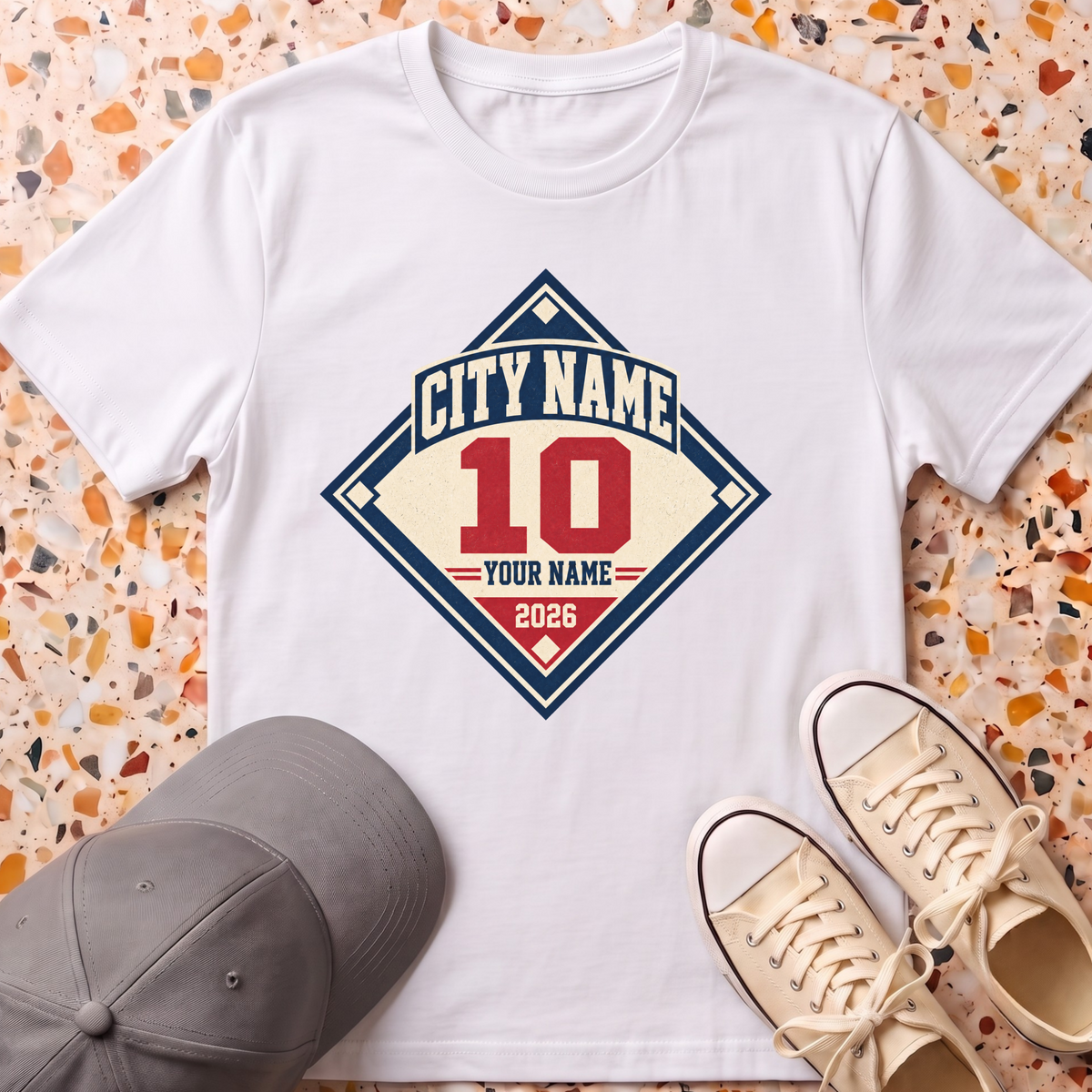 Custom Baseball Diamond T-Shirt
