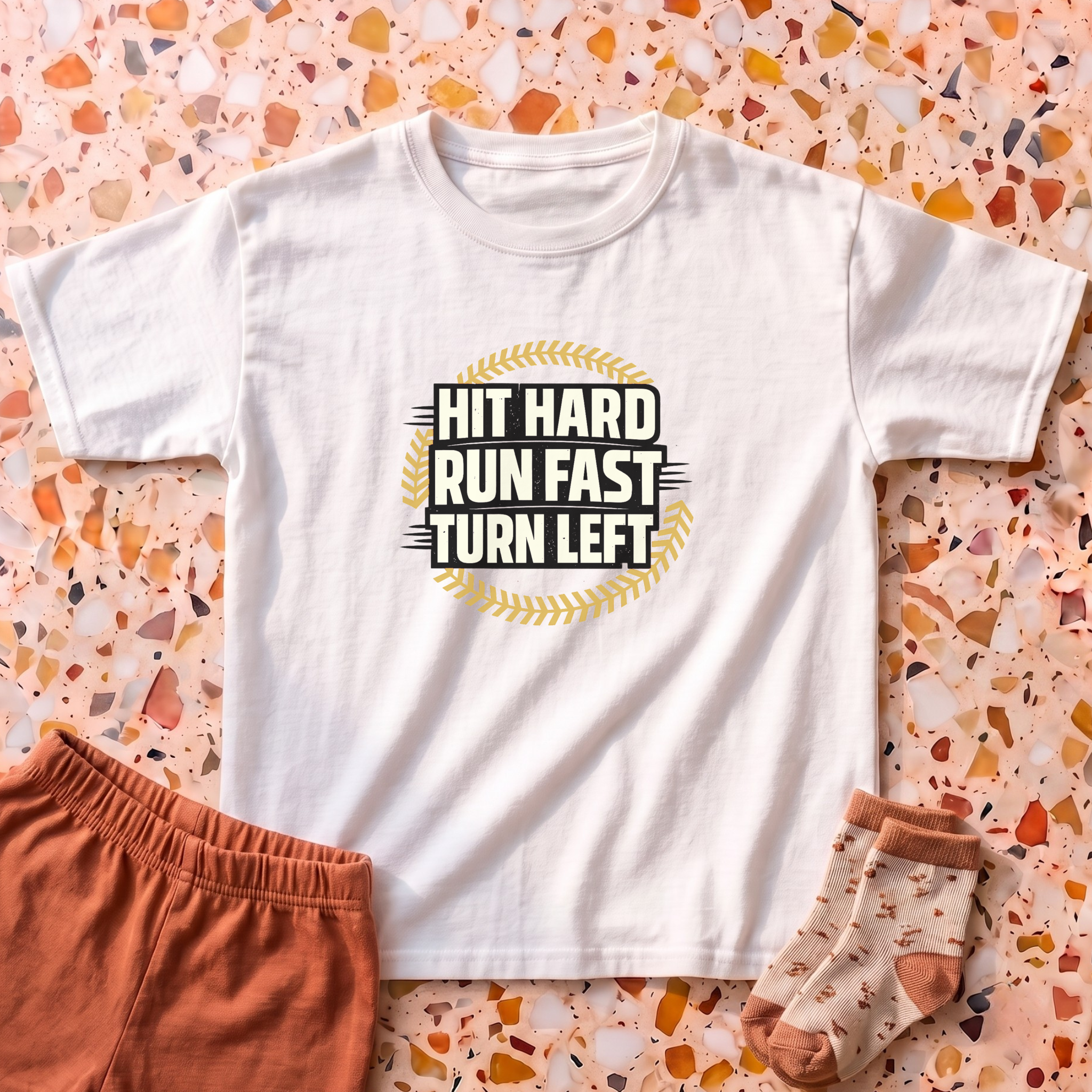 Hit Hard Run Fast Turn Left T-Shirt