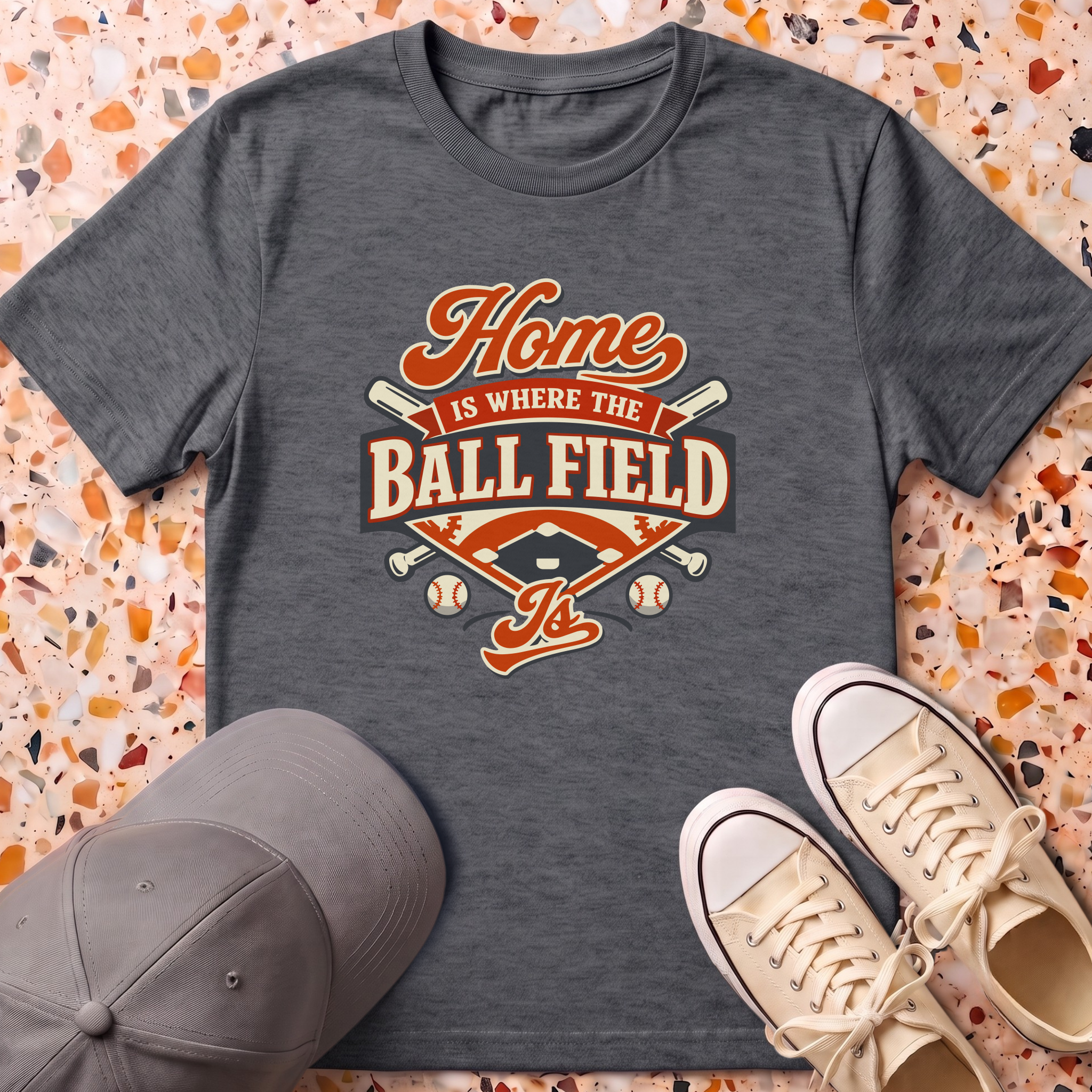 Home Is Where The Ball field Is T-Shirt
