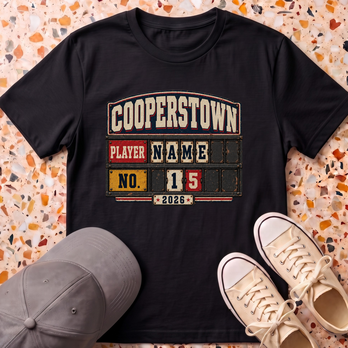 Custom City Player Number T-Shirt