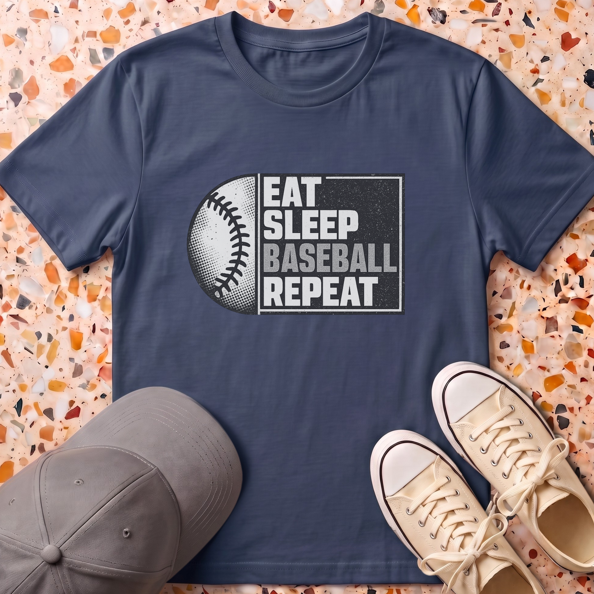 Eat Sleep Baseball Repeat T-Shirt