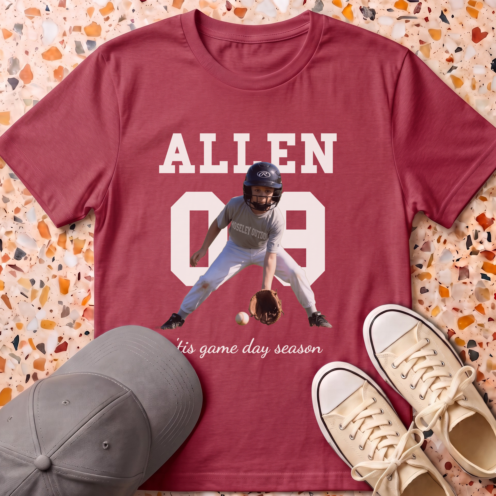 Custom Photo Player T-Shirt