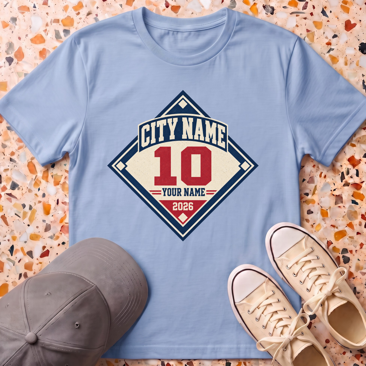 Custom Baseball Diamond T-Shirt
