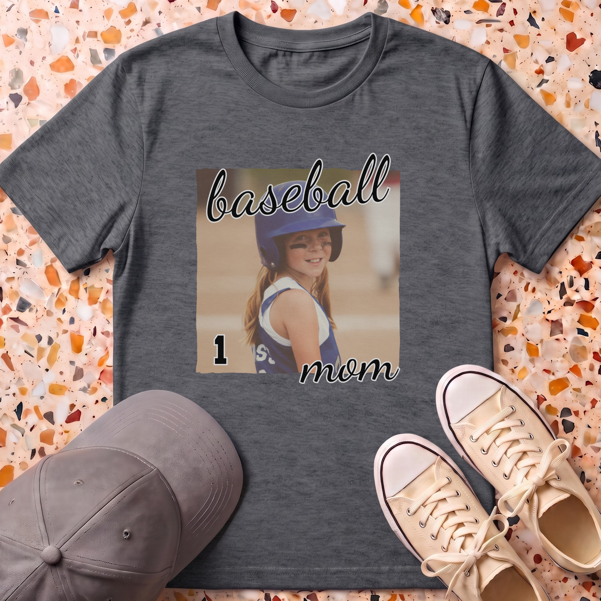 Custom Photo MAMA Retro T-Shirt