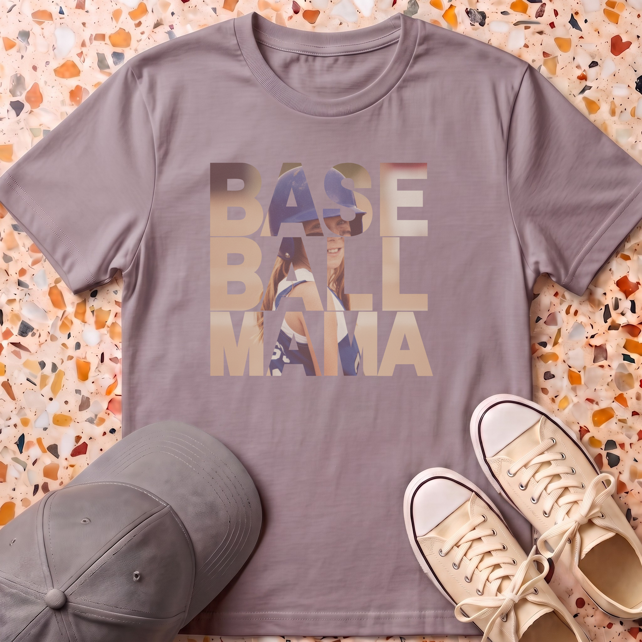 Custom Photo MAMA Retro T-Shirt