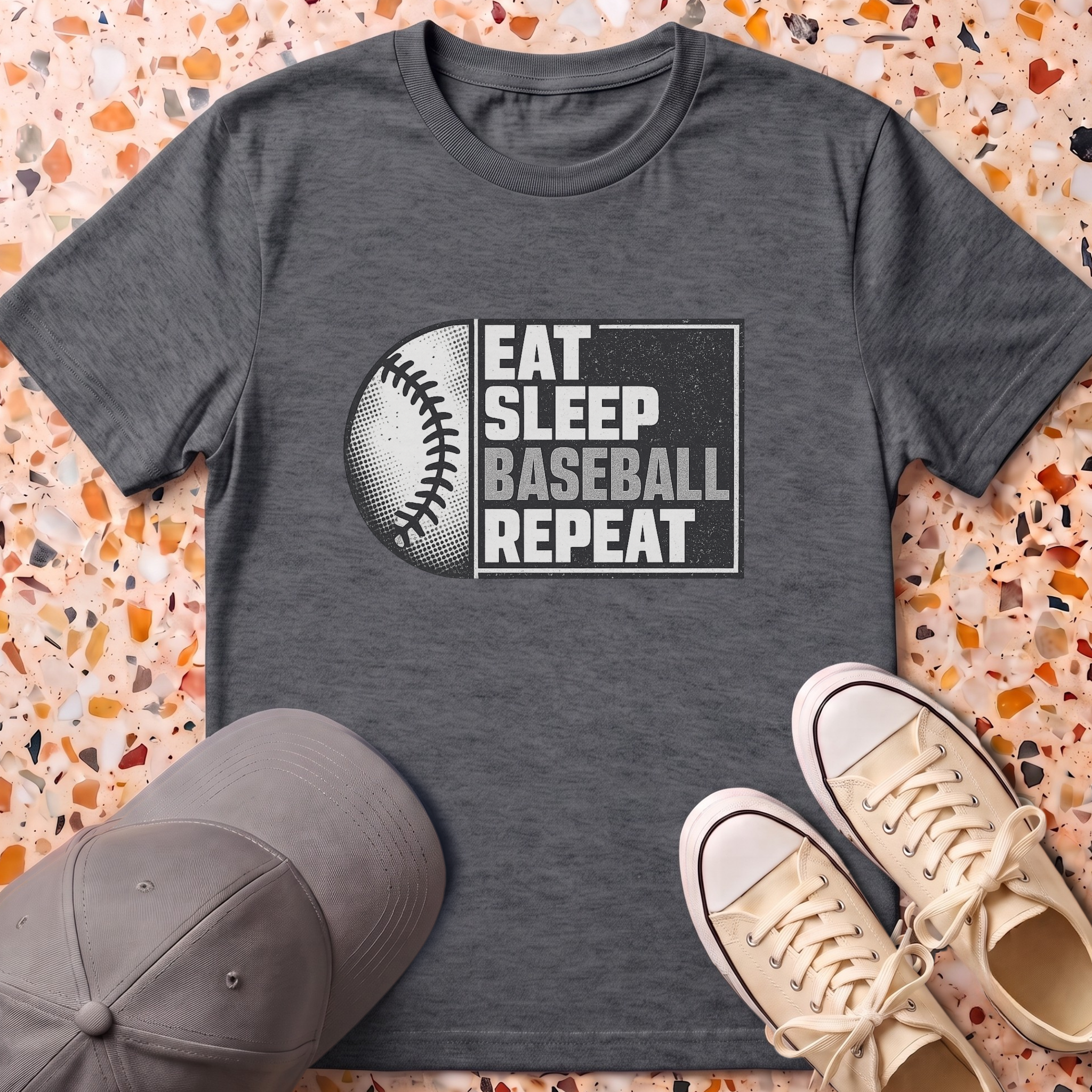 Eat Sleep Baseball Repeat T-Shirt