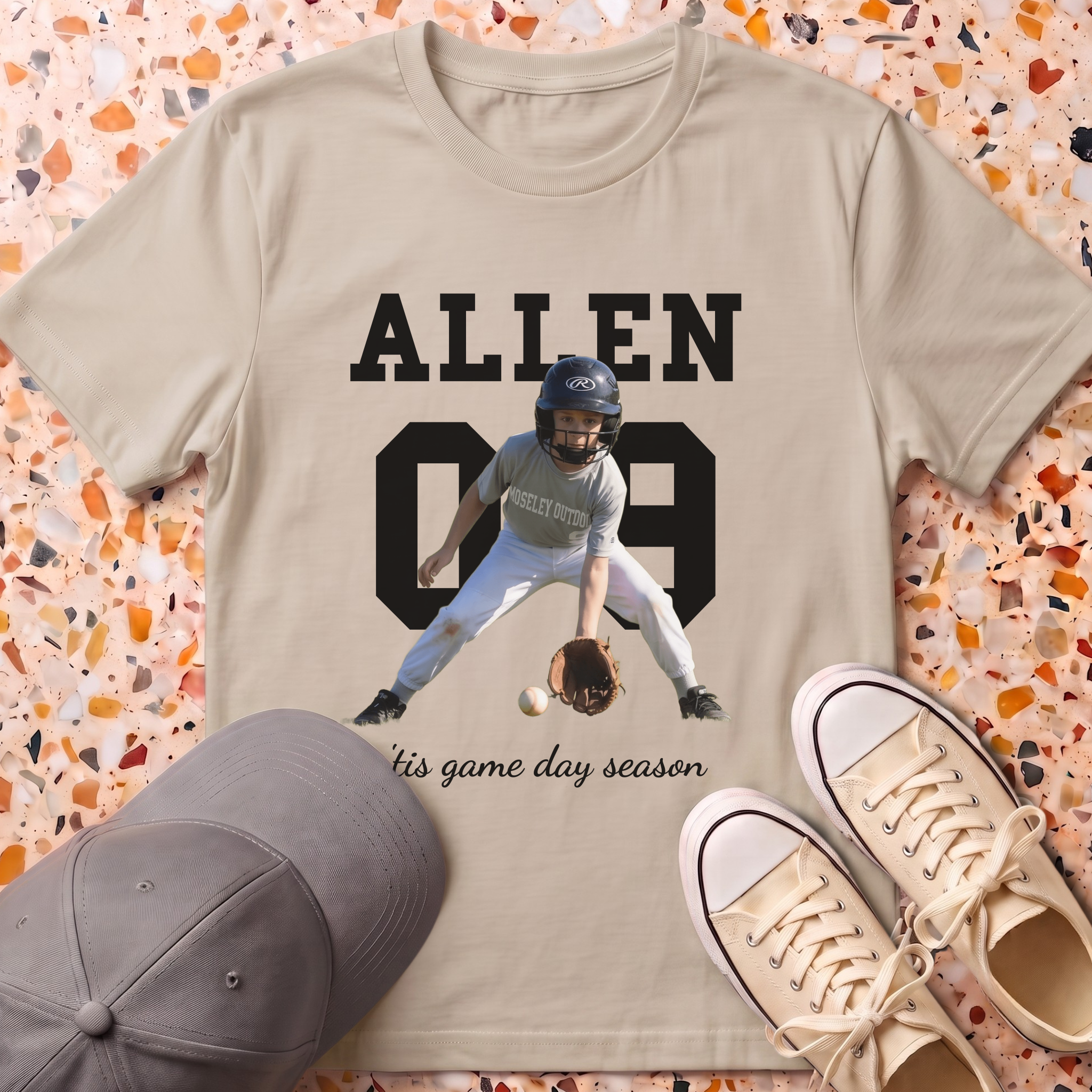 Custom Photo Player T-Shirt