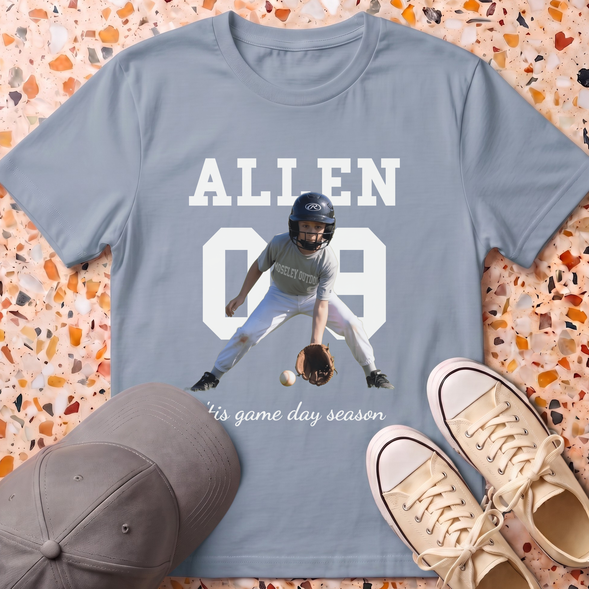 Custom Photo Player T-Shirt