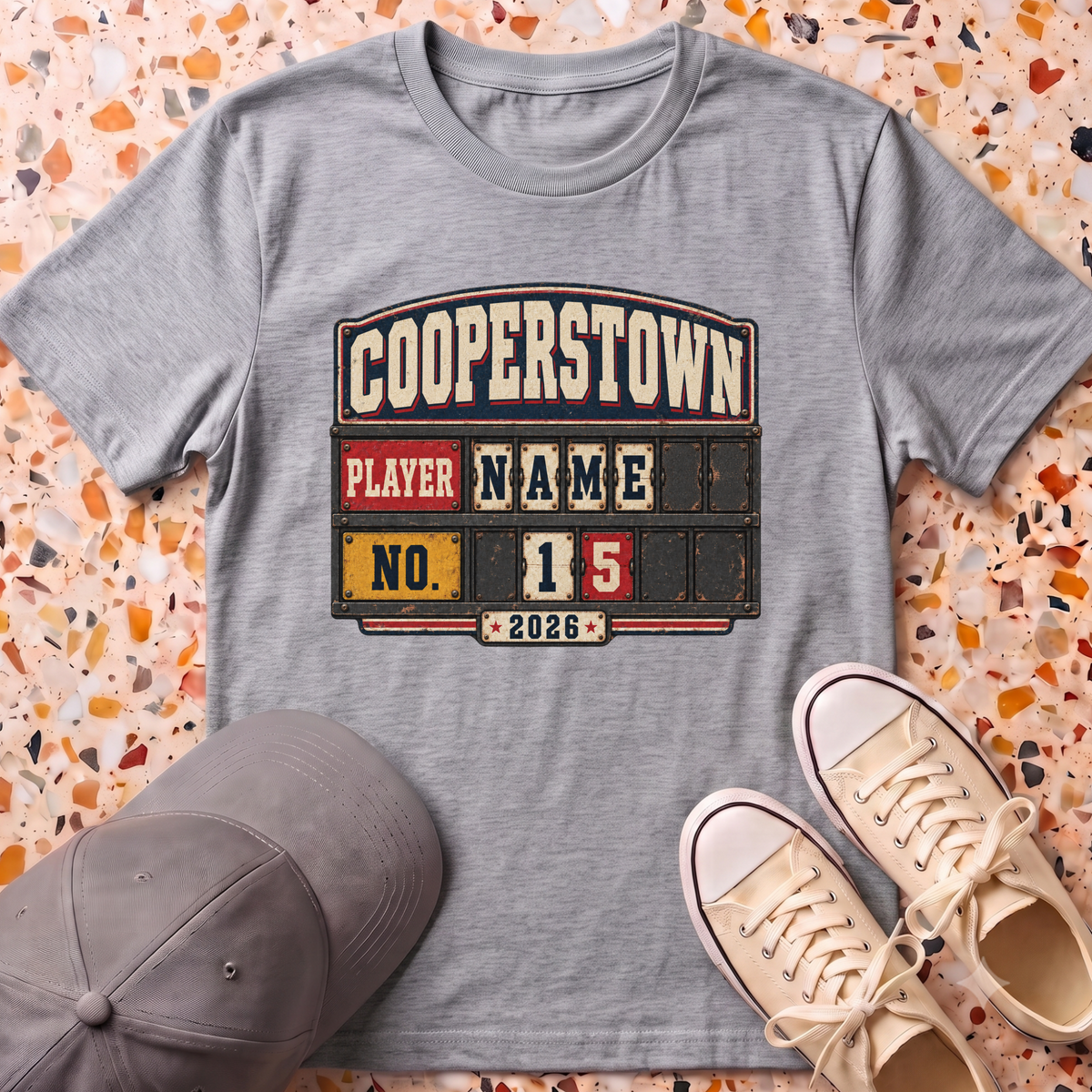 Custom City Player Number T-Shirt