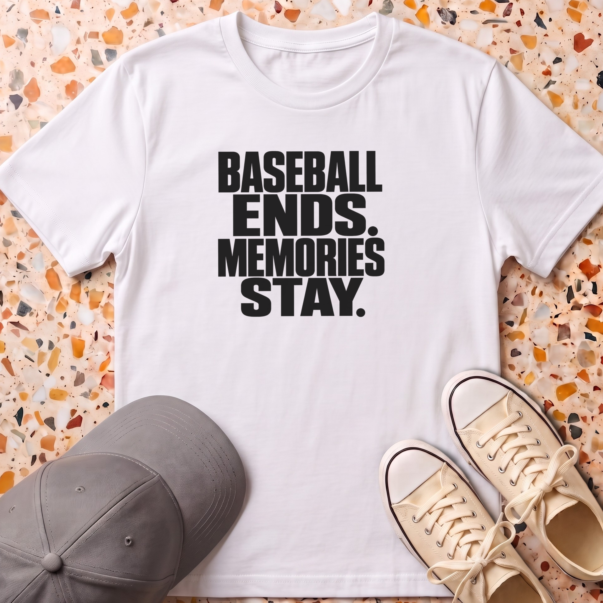 Baseball Ends Memories Stay T-Shirt