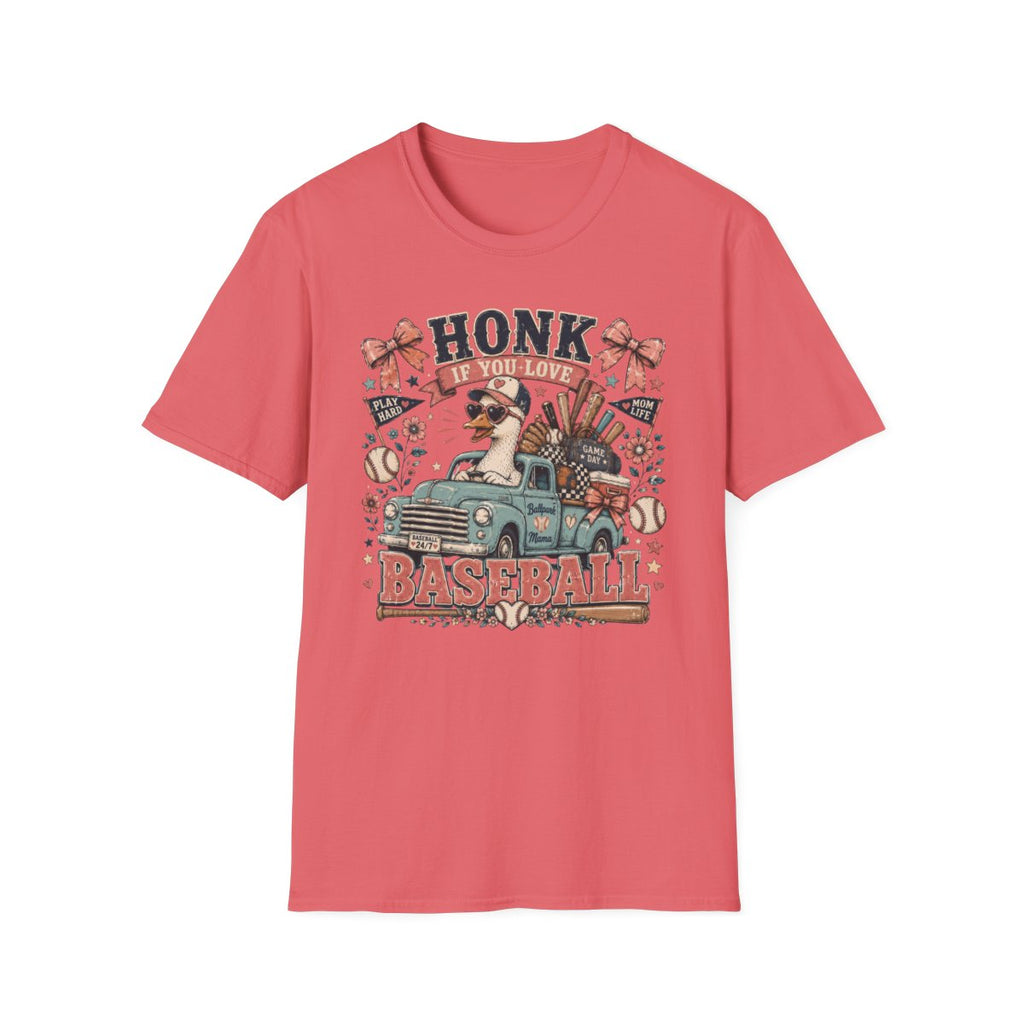 HONK IF YOU LOVE-BASEBALL T-Shirt