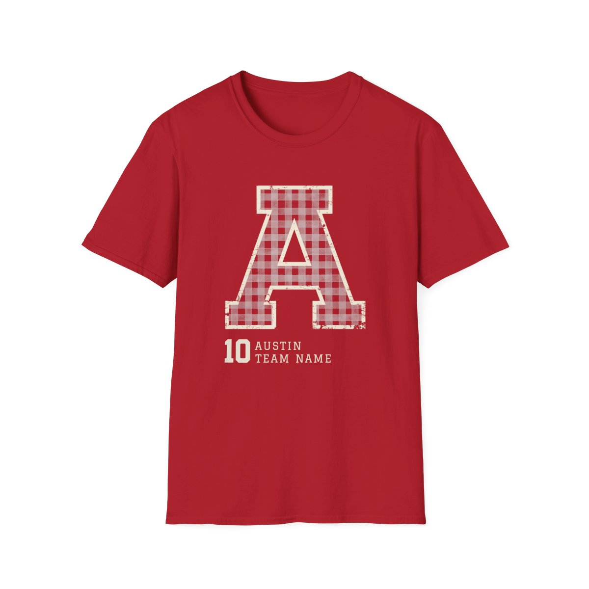 Custom Baseball T-Shirt – Personalized Name, Number & Initial