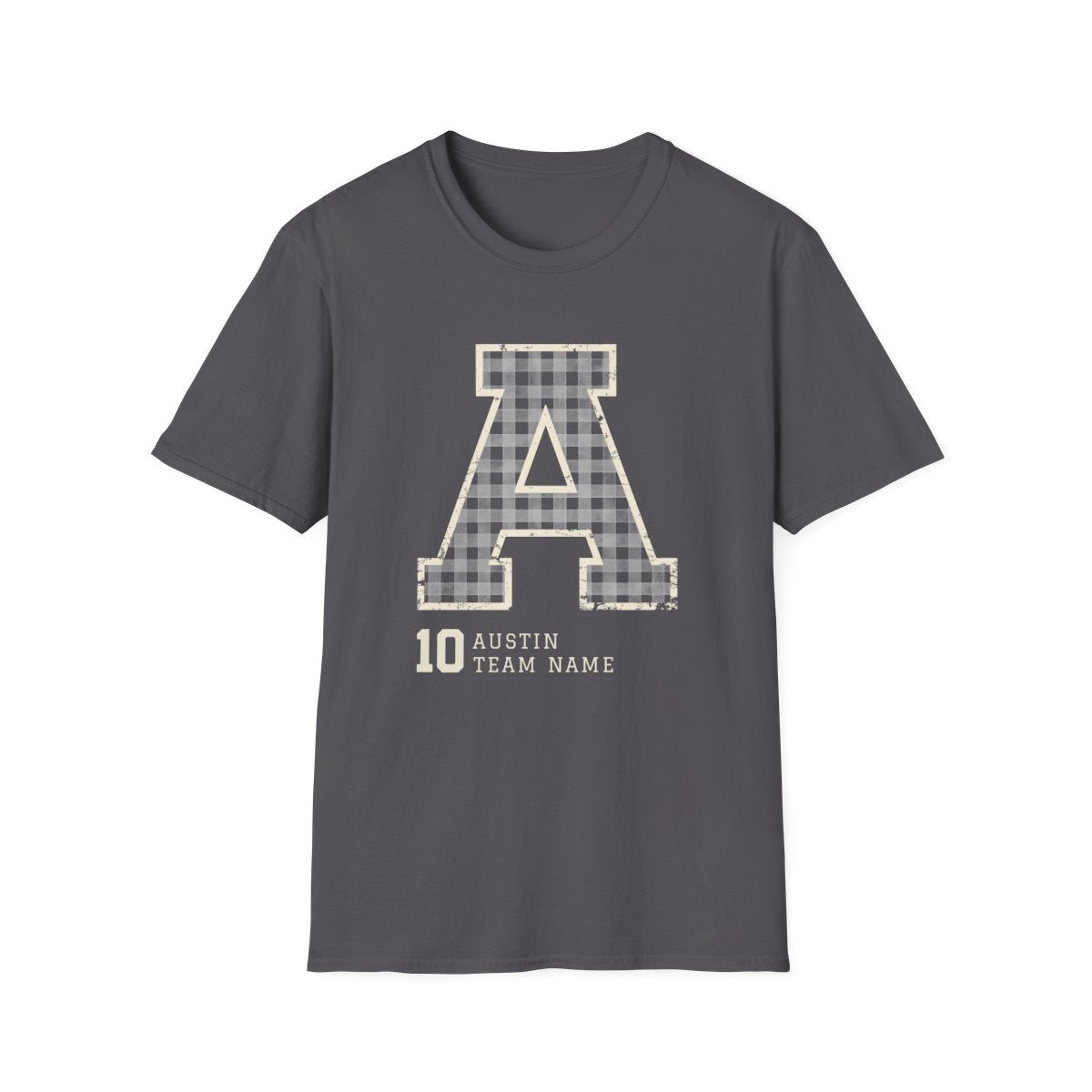 Custom Baseball T-Shirt – Personalized Name, Number & Initial