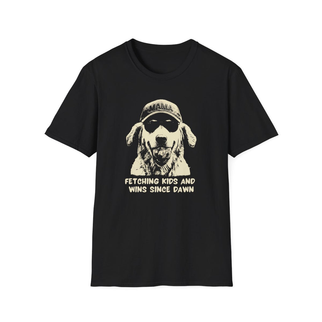 mama dog T-shirt Fetching Kids & Wins Since Dawn