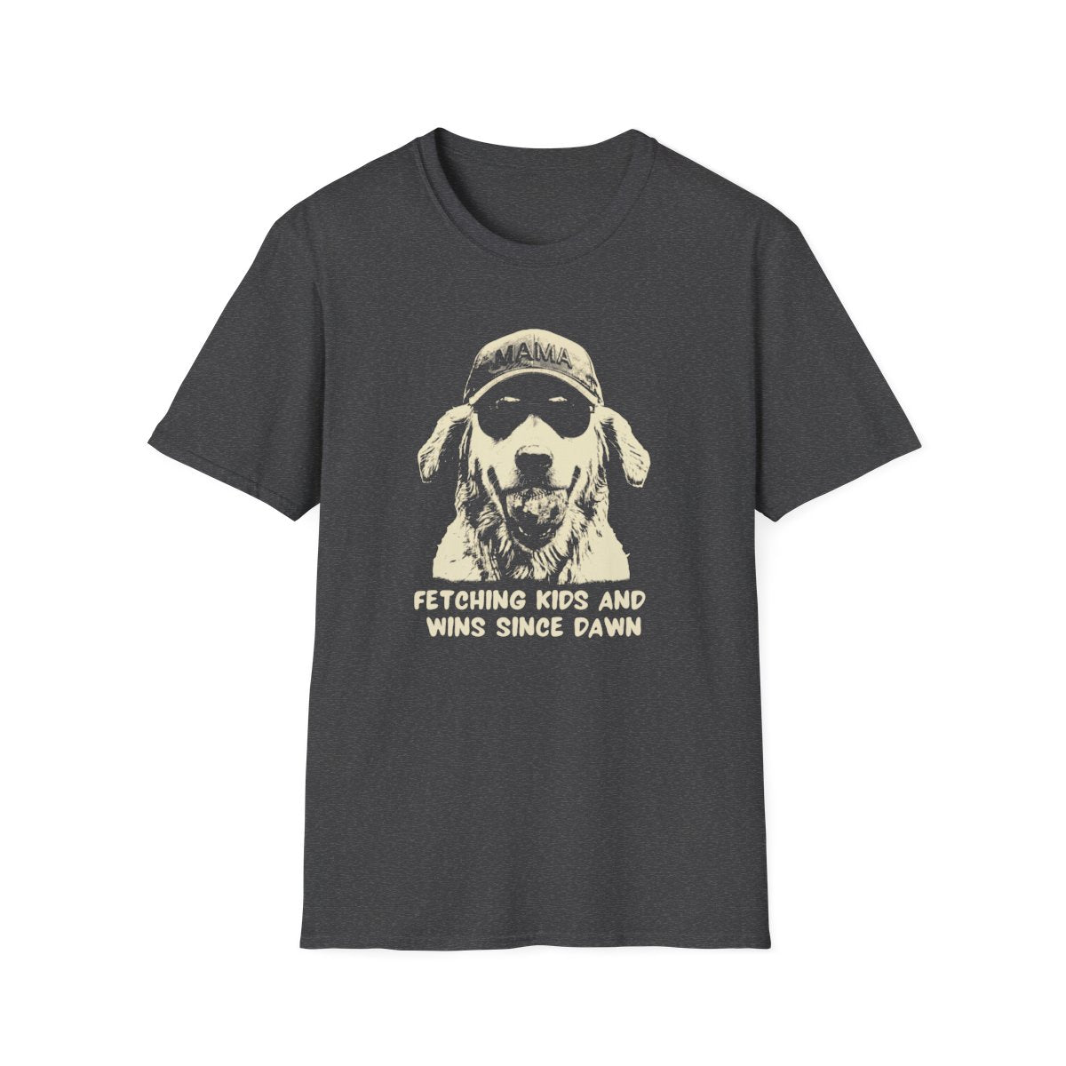 mama dog T-shirt Fetching Kids & Wins Since Dawn