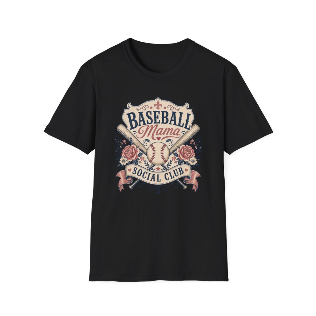 BASEBALL Mama SOCIAL CLUB T-Shirt