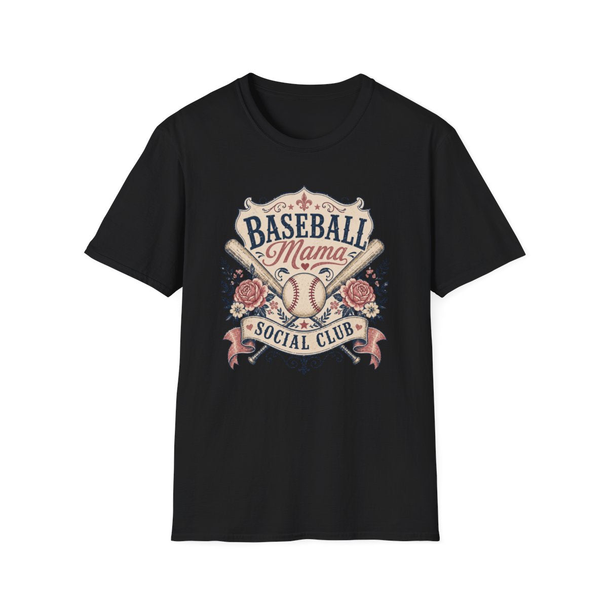 BASEBALL Mama SOCIAL CLUB T-Shirt