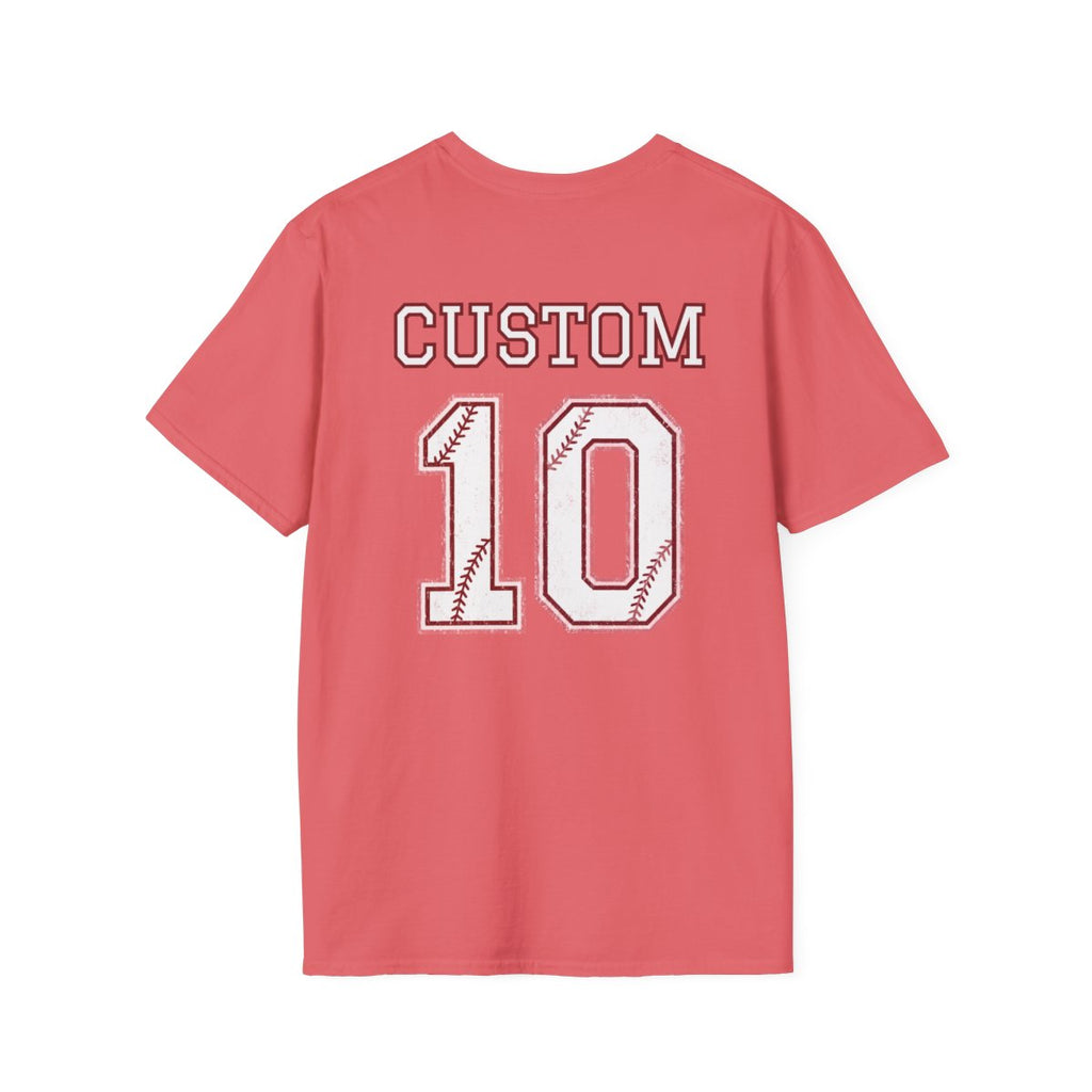 Custom Baseball T-Shirt – Personalized Name & Number Jersey