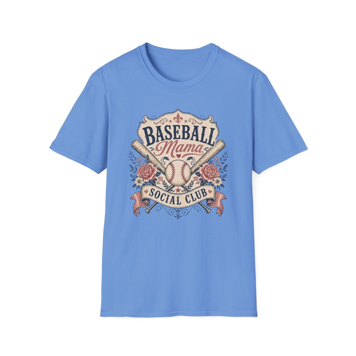 BASEBALL Mama SOCIAL CLUB T-Shirt
