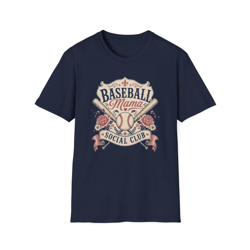 BASEBALL Mama SOCIAL CLUB T-Shirt
