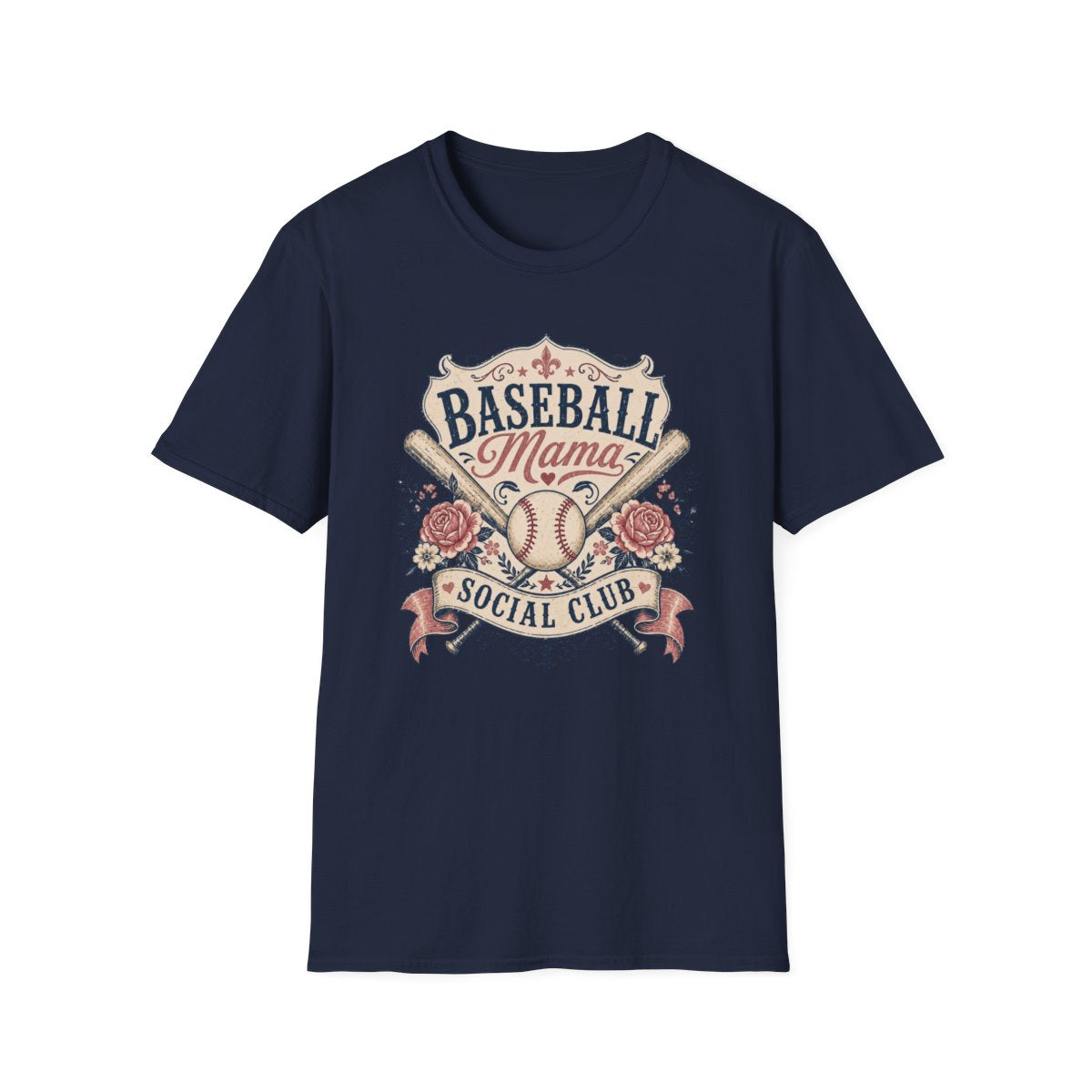 BASEBALL Mama SOCIAL CLUB T-Shirt