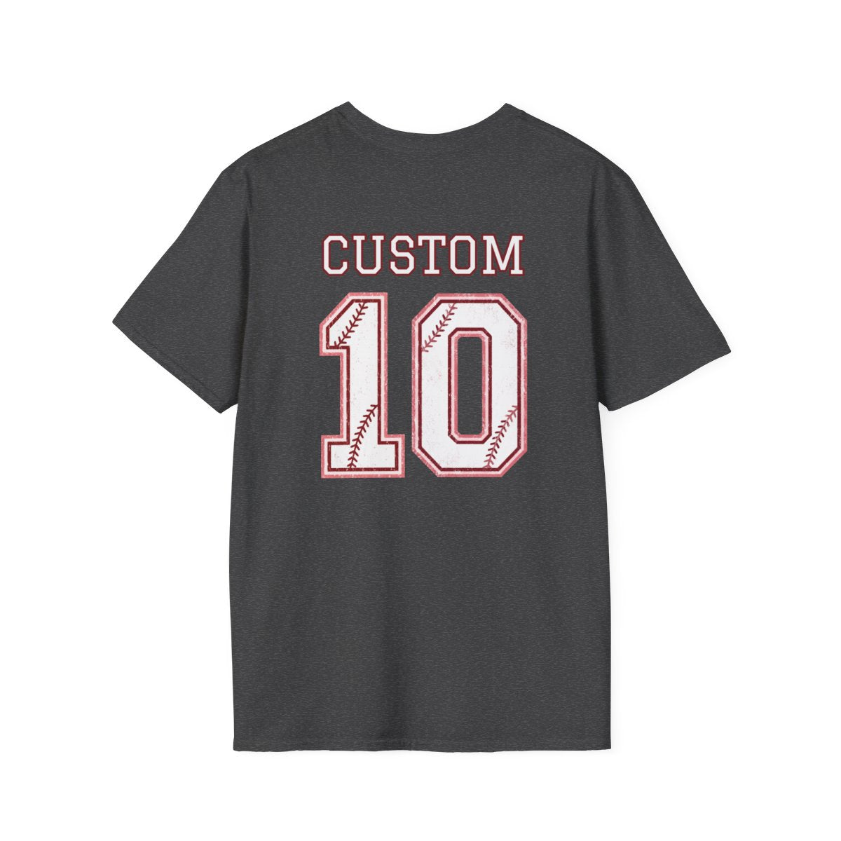 Custom Baseball T-Shirt – Personalized Name and Number on Back