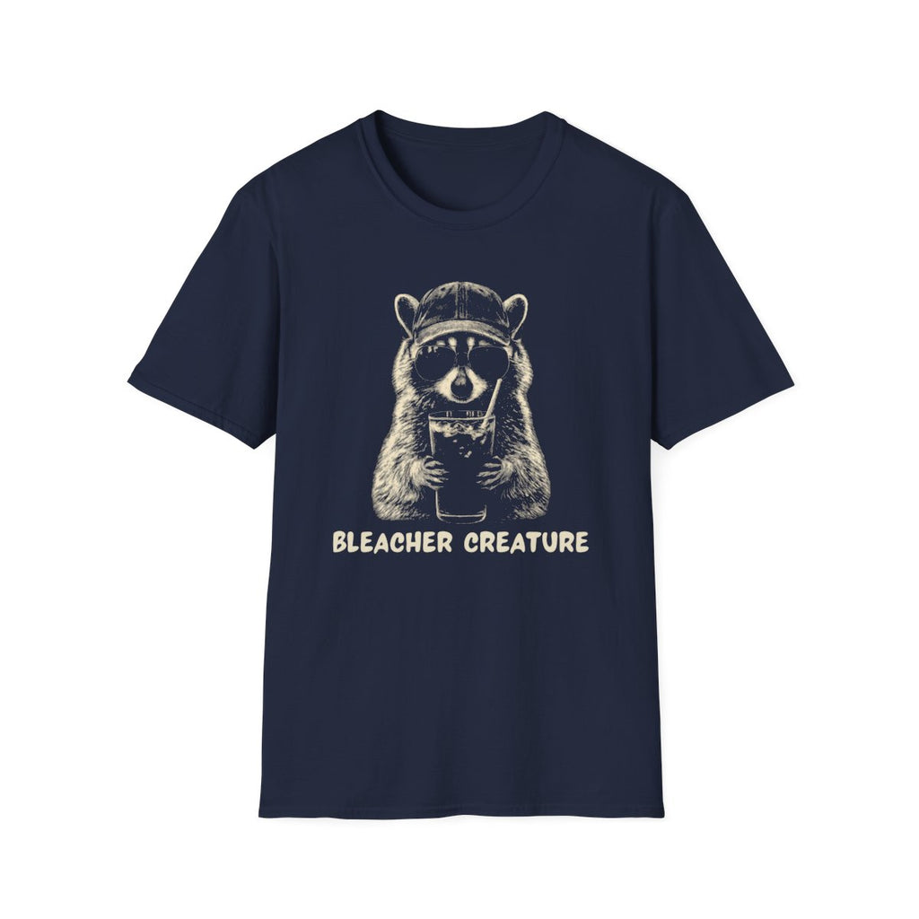 Racoon Iced coffee BLEACHER CREATURE T-Shirt