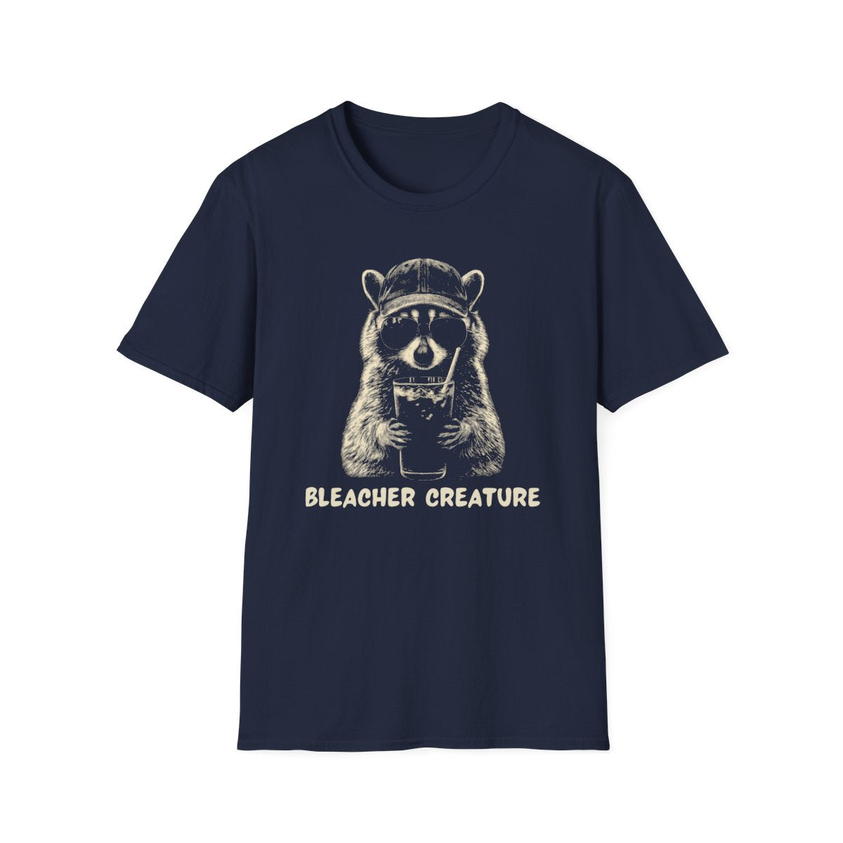 Racoon Iced coffee BLEACHER CREATURE T-Shirt