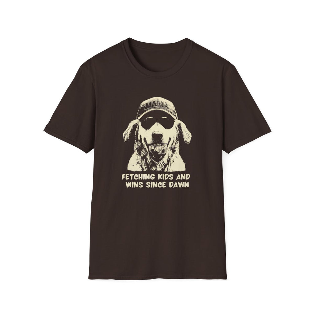 mama dog T-shirt Fetching Kids & Wins Since Dawn