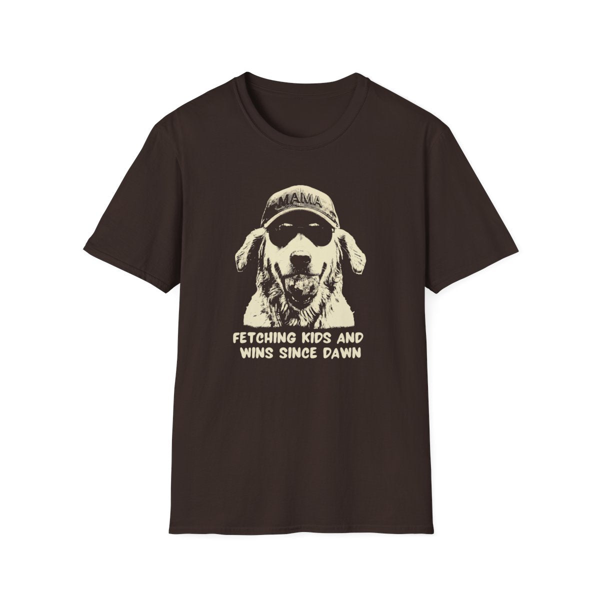 mama dog T-shirt Fetching Kids & Wins Since Dawn
