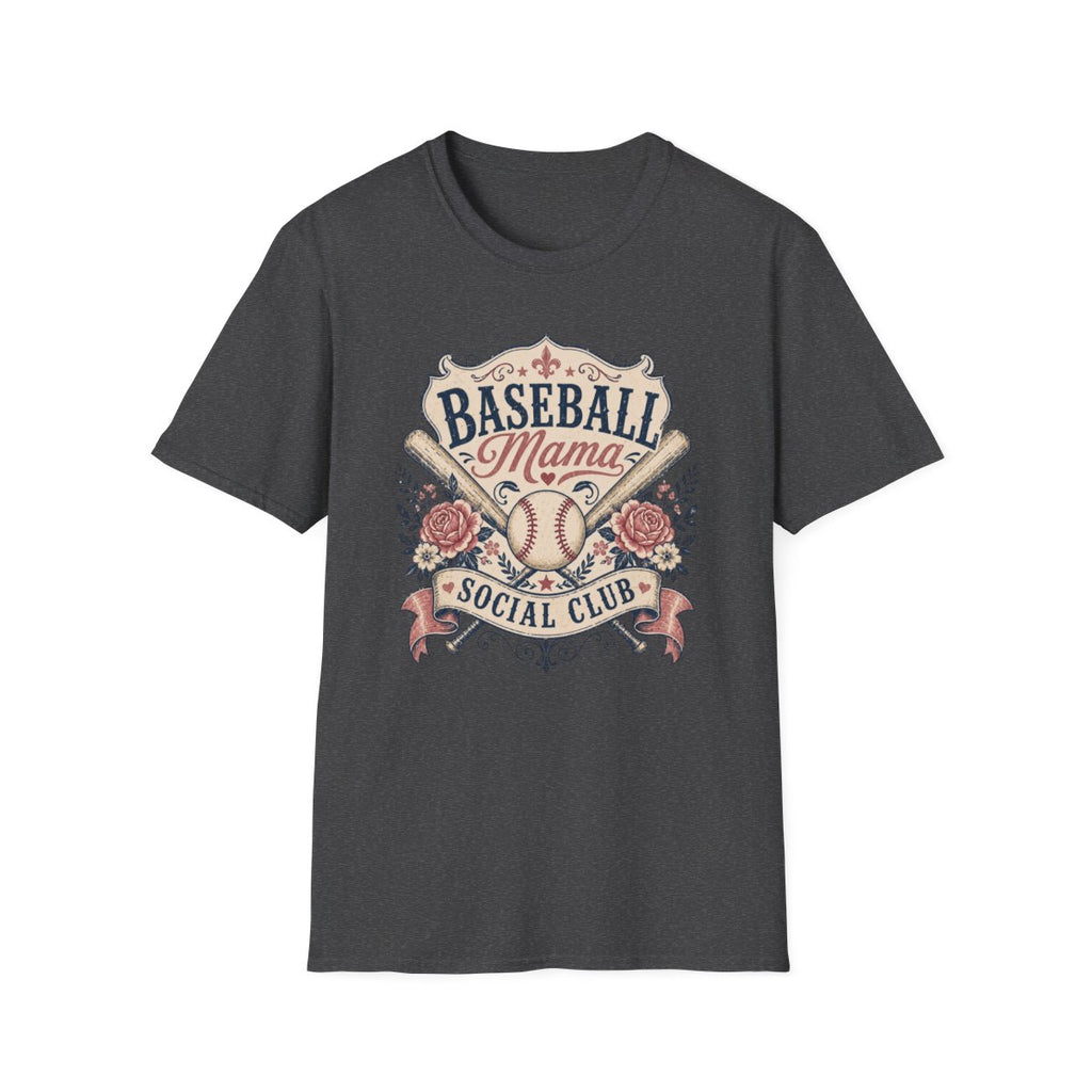 BASEBALL Mama SOCIAL CLUB T-Shirt