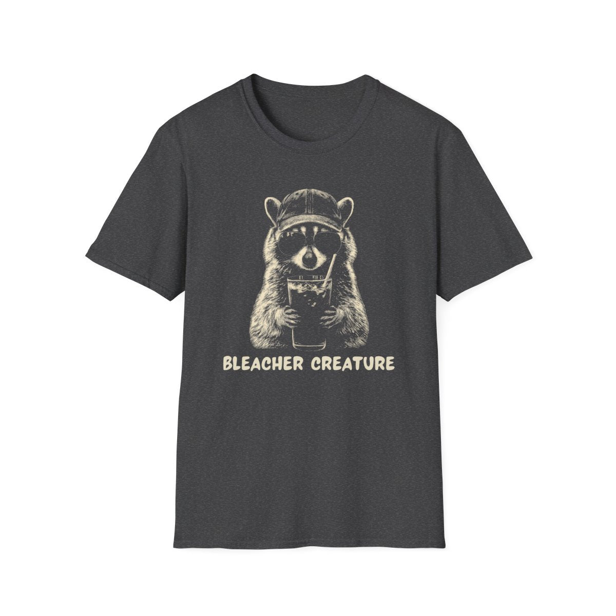 Racoon Iced coffee BLEACHER CREATURE T-Shirt