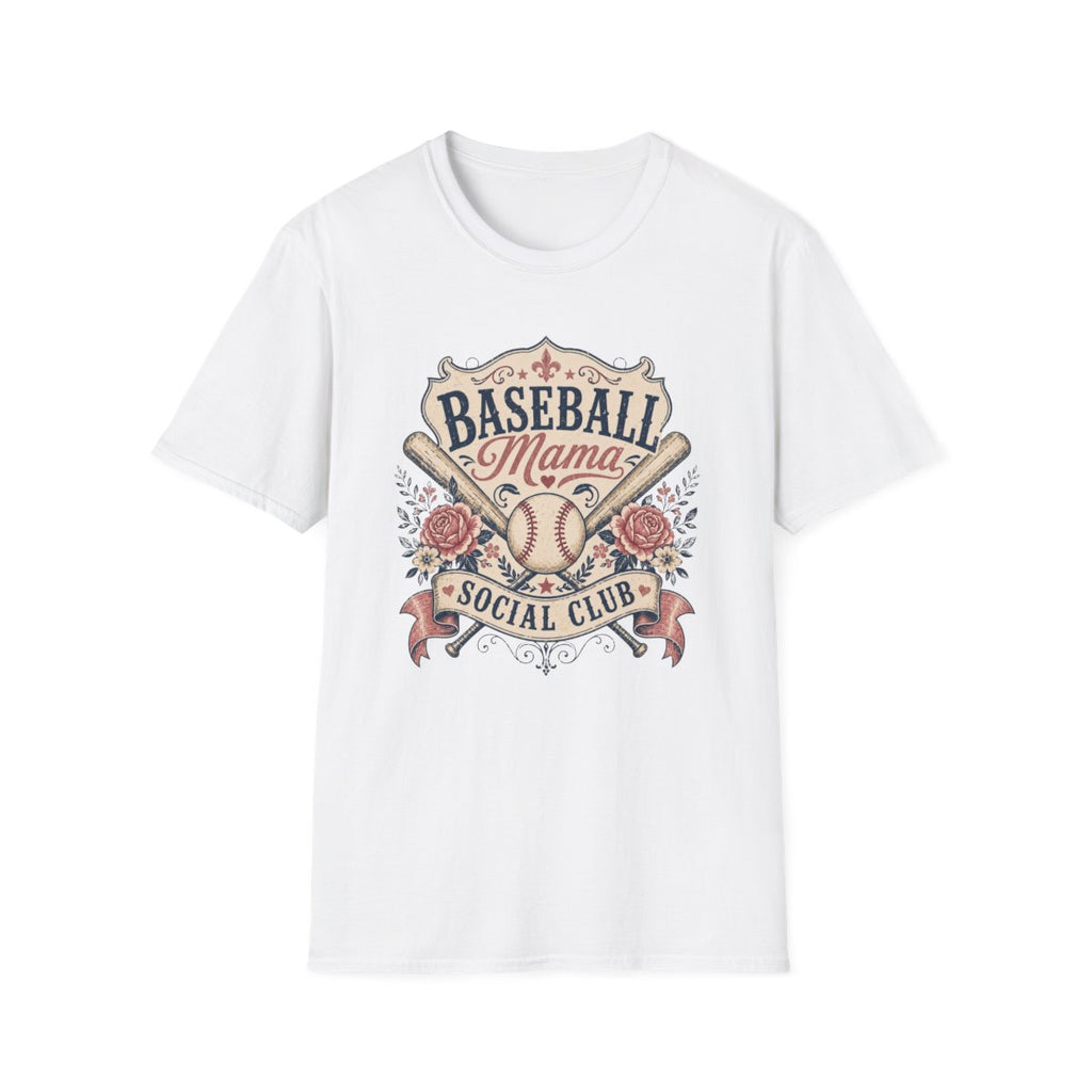 BASEBALL Mama SOCIAL CLUB T-Shirt