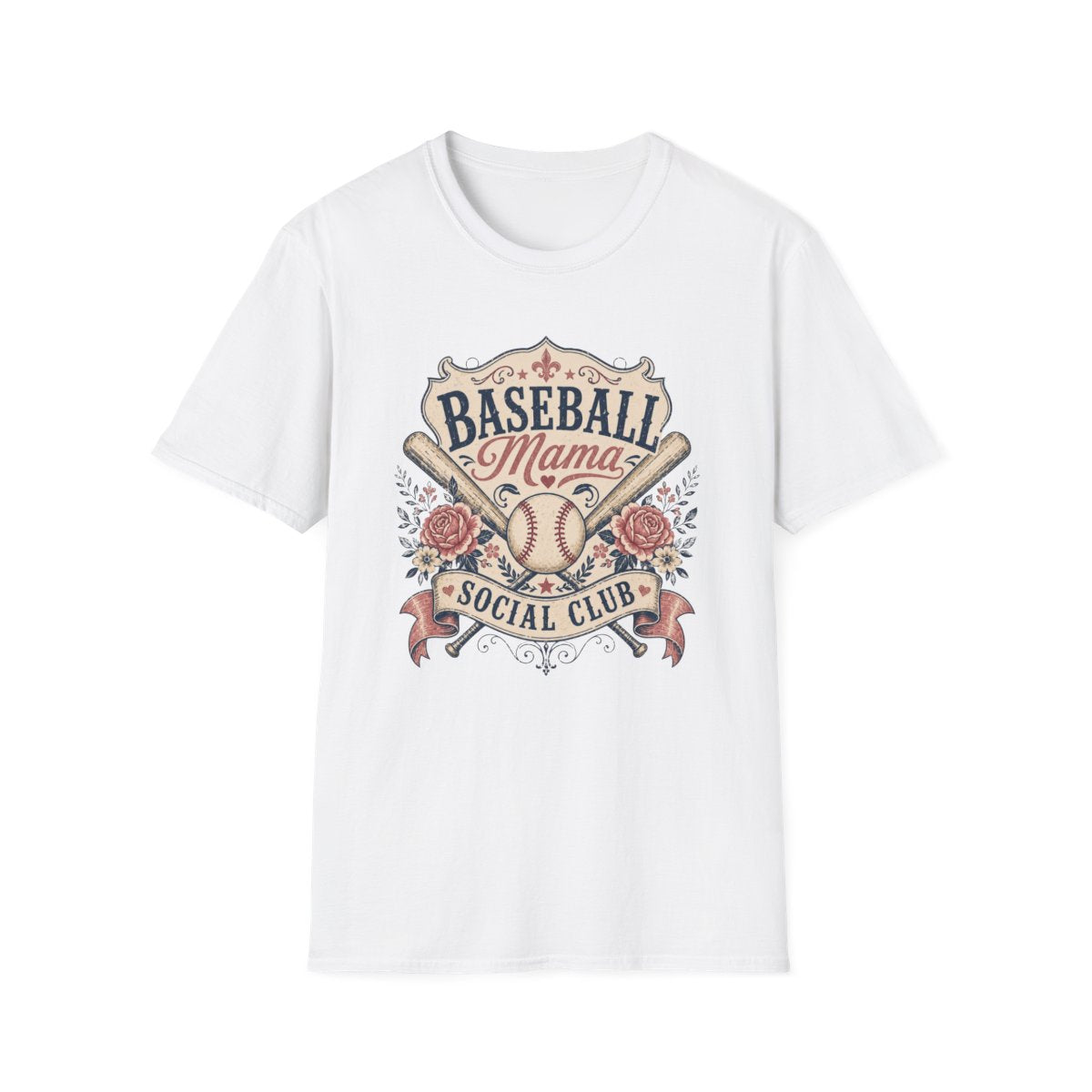 BASEBALL Mama SOCIAL CLUB T-Shirt