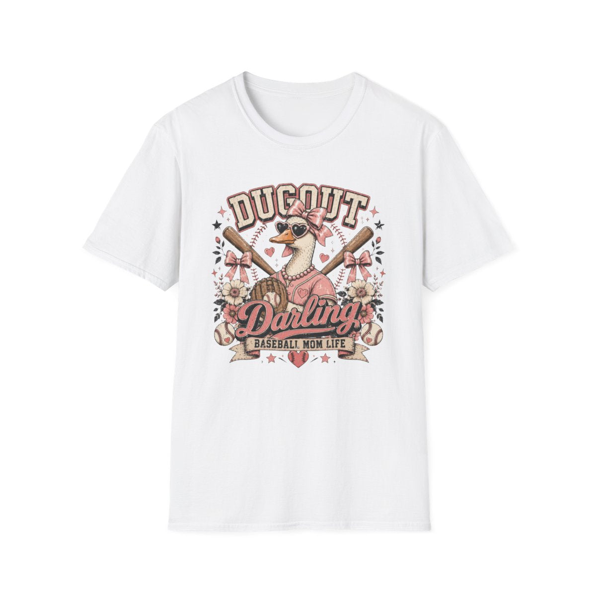 DUGOUT Darling BASEBALL MOM LIFE T-Shirt