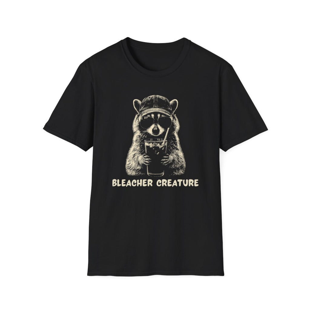 Racoon Iced coffee BLEACHER CREATURE T-Shirt