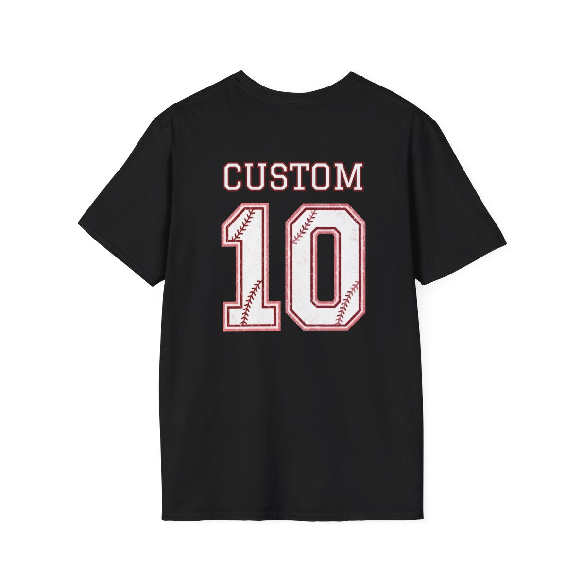 Custom Baseball T-Shirt – Personalized Name and Number on Back