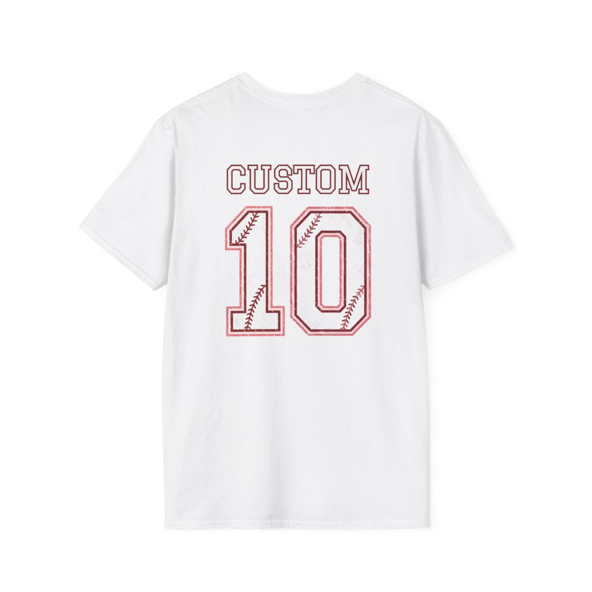 Custom Baseball T-Shirt – Personalized Name and Number on Back