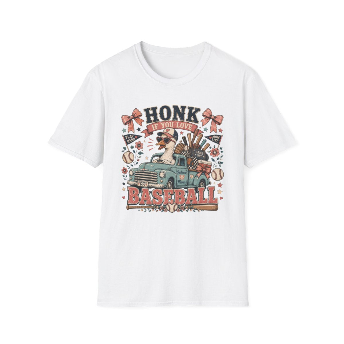 HONK IF YOU LOVE-BASEBALL T-Shirt