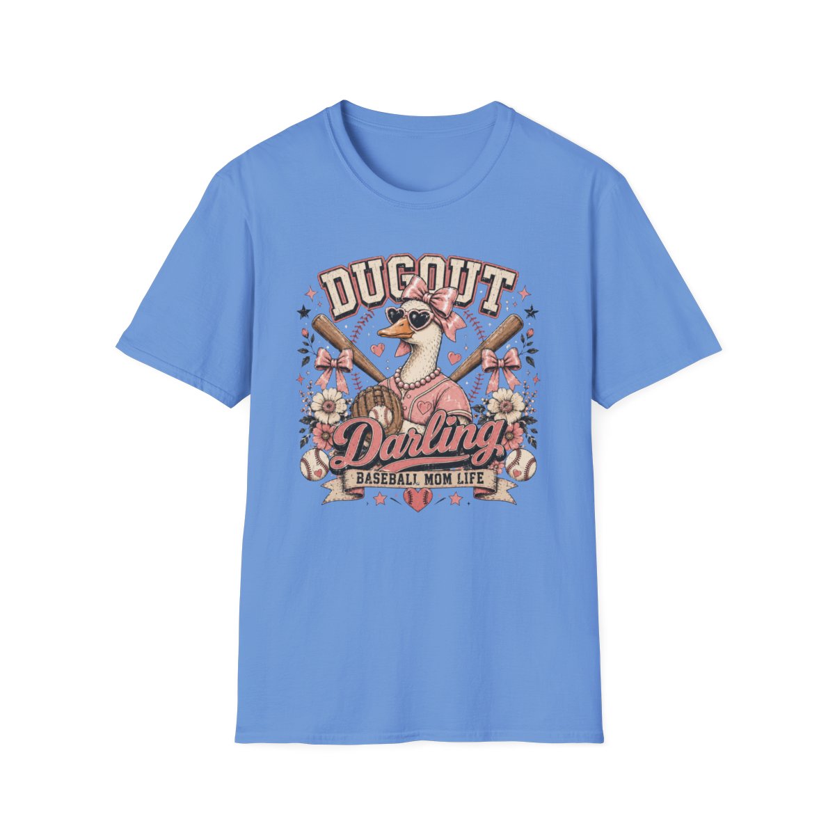 DUGOUT Darling BASEBALL MOM LIFE T-Shirt