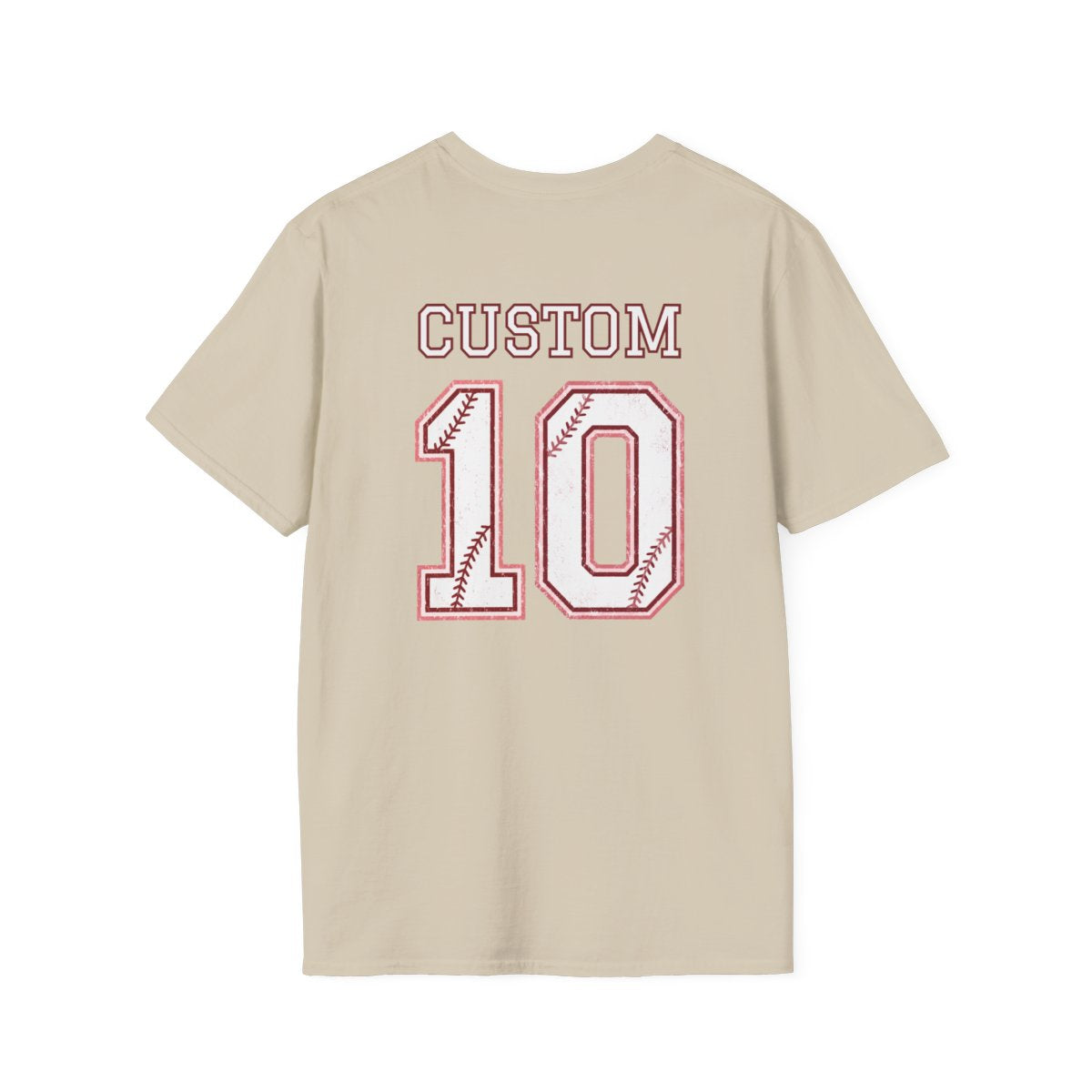 Custom Baseball T-Shirt – Personalized Name and Number on Back