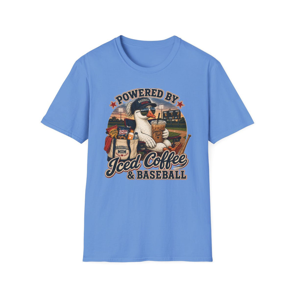 POWERD BY Iced Coffee & BASEBALL T-Shirt