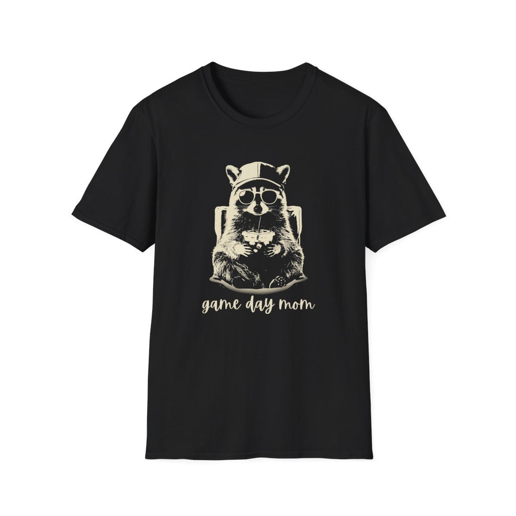 Racoon Iced coffee game day mom T-Shirt