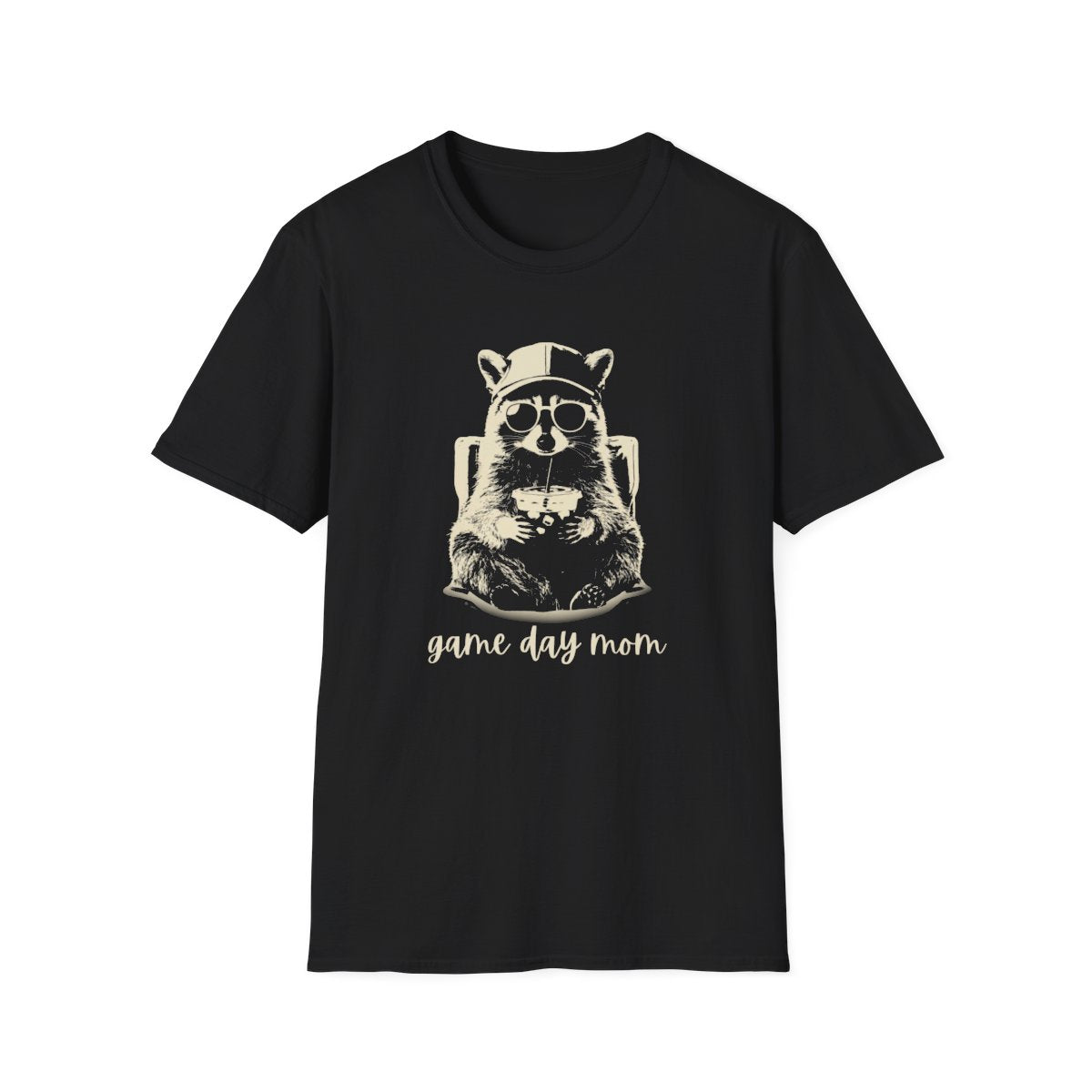 Racoon Iced coffee game day mom T-Shirt