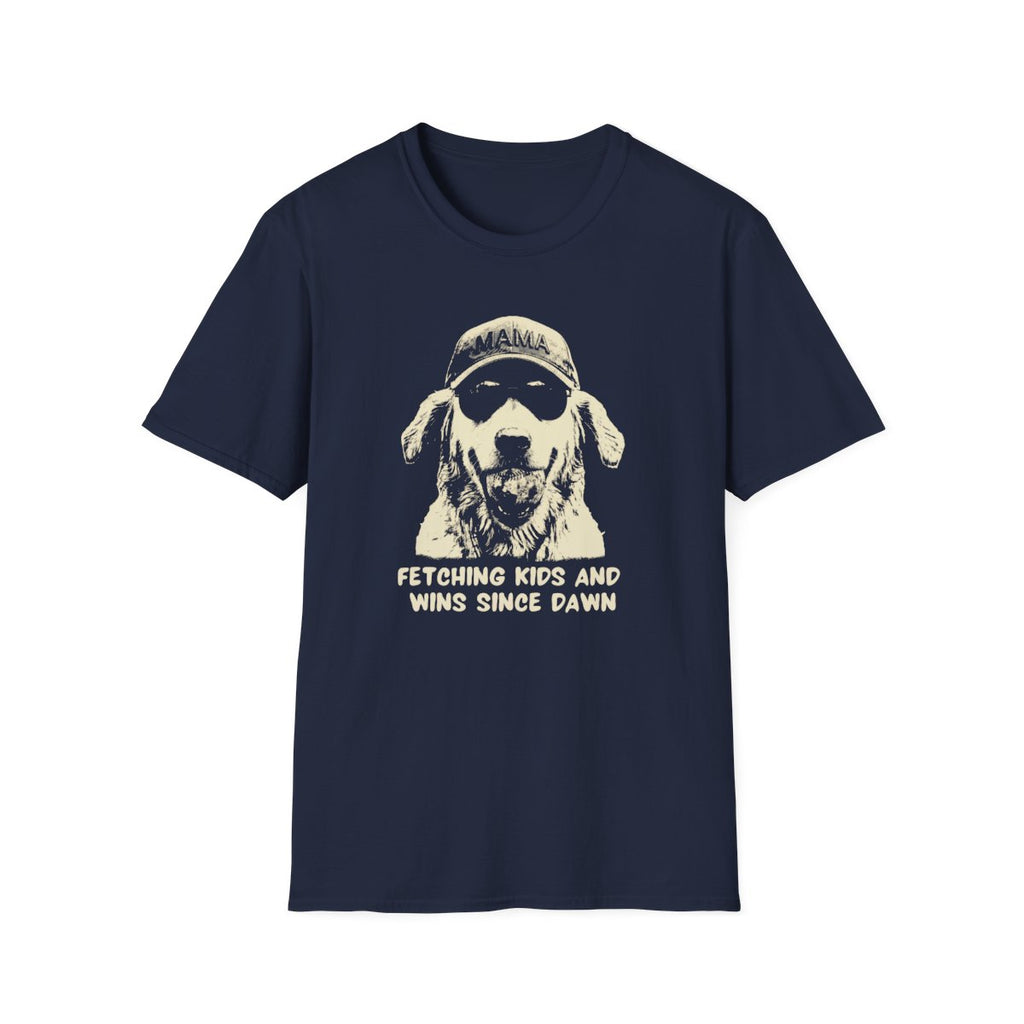 mama dog T-shirt Fetching Kids & Wins Since Dawn