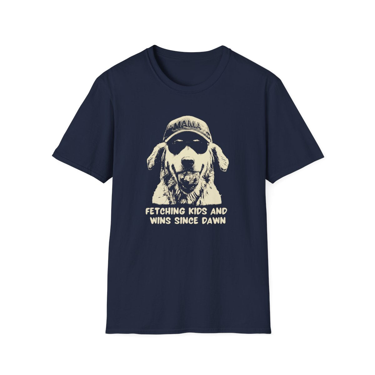 mama dog T-shirt Fetching Kids & Wins Since Dawn