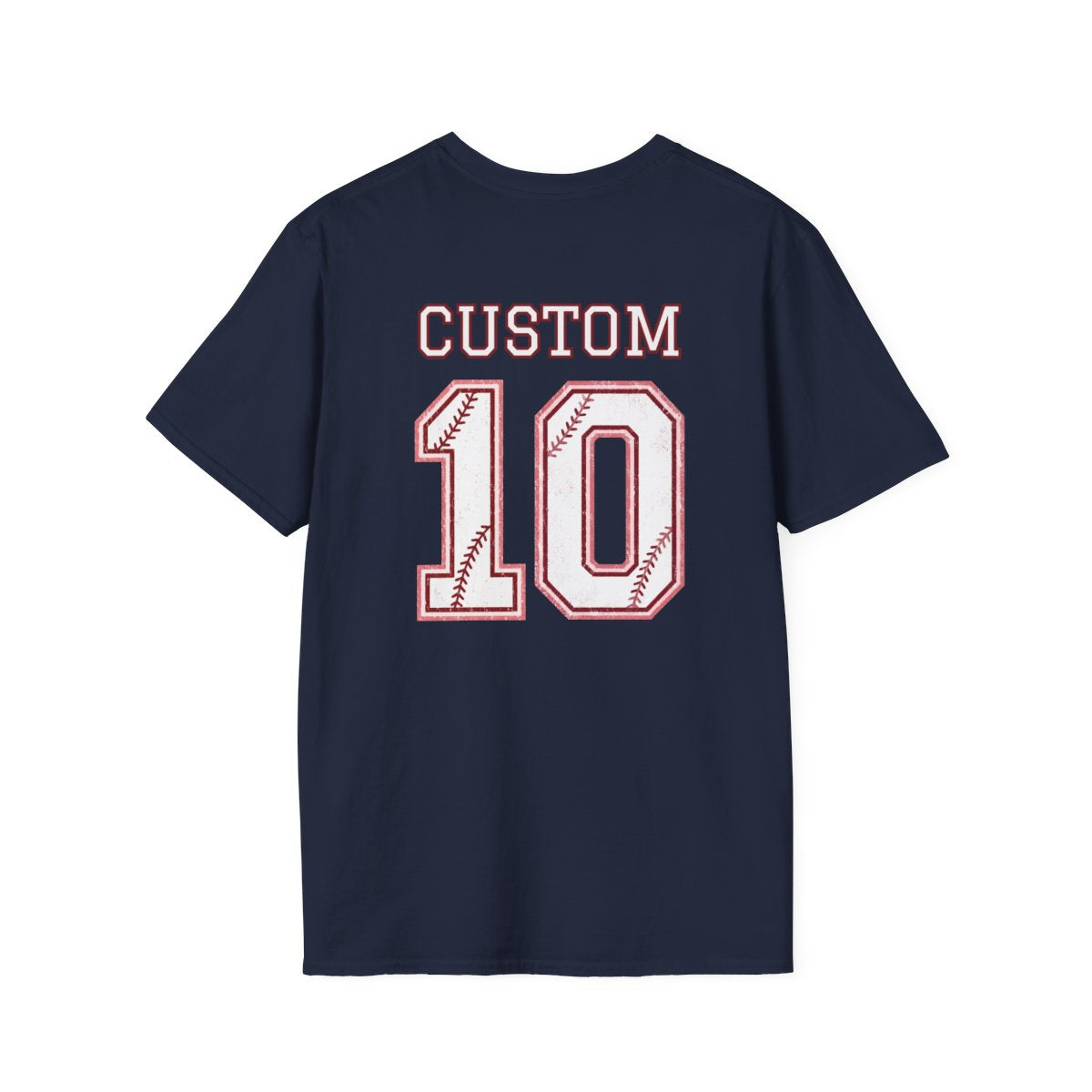 Custom Baseball T-Shirt – Personalized Name and Number on Back