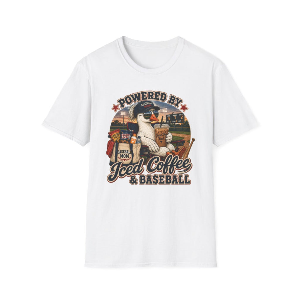 POWERD BY Iced Coffee & BASEBALL T-Shirt