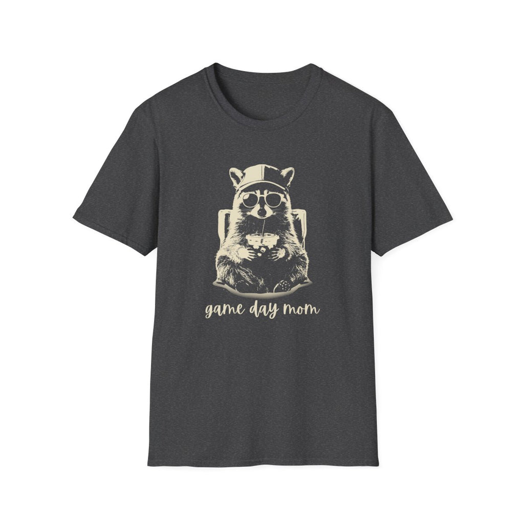 Racoon Iced coffee game day mom T-Shirt
