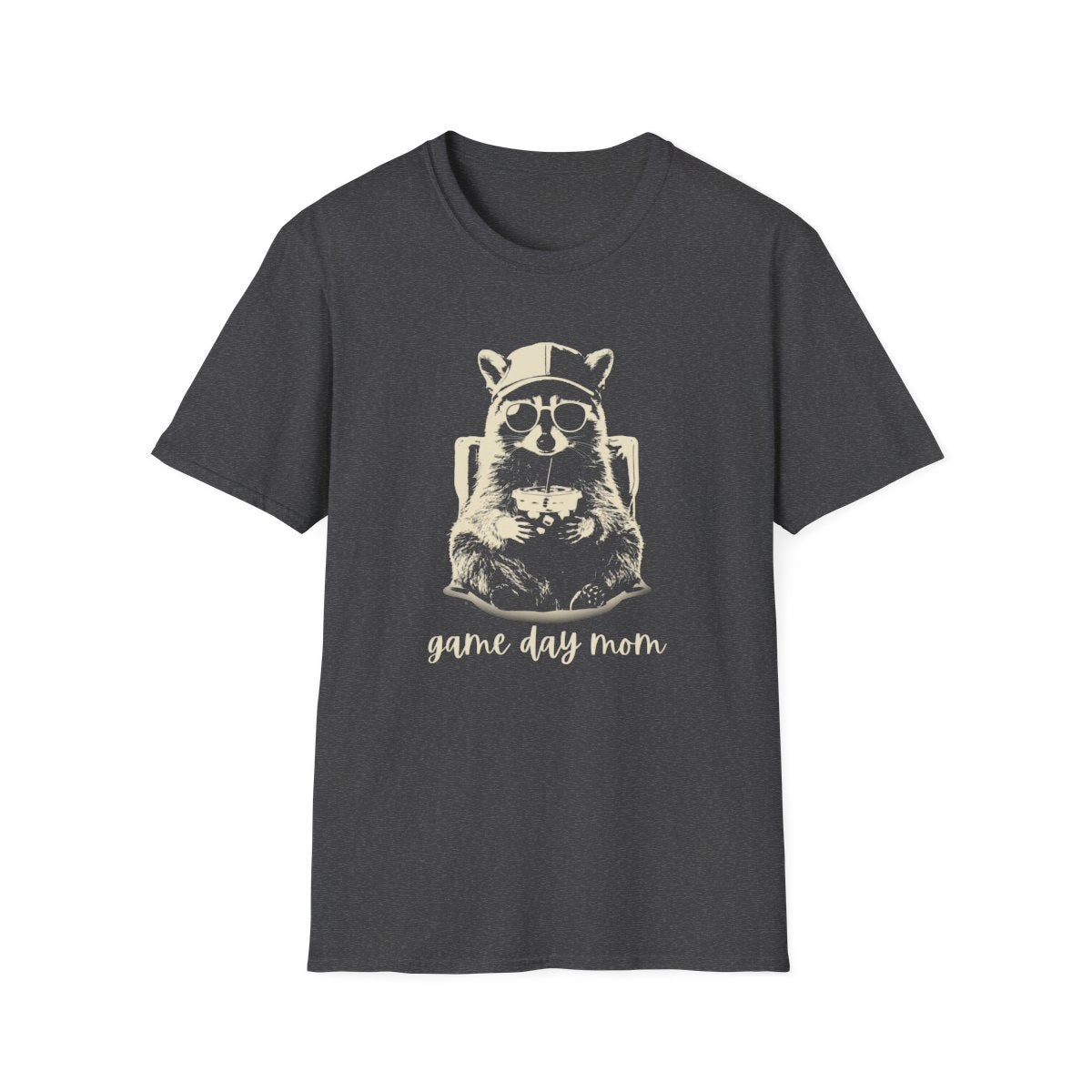 Racoon Iced coffee game day mom T-Shirt